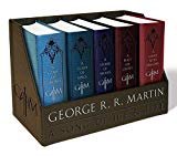A Game of Thrones / A Clash of Kings / A Storm of Swords / A Feast for Crows / A Dance with Dragons (Song of Ice and Fire Series) (A Song of Ice and Fire) Leather Bound 

