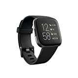 Fitbit Versa 2 Health and Fitness Smartwatch with Heart Rate, Music, Alexa Built-In, Sleep and Swim Tracking, Black/Carbon, One Size (S and L Bands Included)
by Fitbit