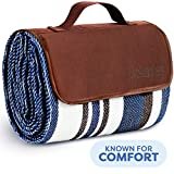 Extra Large Picnic & Outdoor Blanket Dual Layers for Outdoor Water-Resistant Handy Mat Tote Spring Summer Blue and White Striped Great for The Beach,Camping on Grass Waterproof Sandproof (SC-CM-01)
by Scuddles