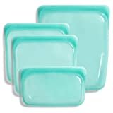 Stasher 100% Silicone Reusable Food Bag (Bundle, Aqua)
by Stasher