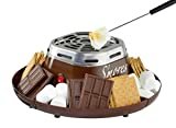Nostalgia SMM200 Indoor Electric Stainless Steel S'mores Maker with 4 Compartment Trays for Graham Crackers, Chocolate, Marshmallows and 2 Roasting Forks, Brown
by Nostalgia
