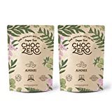 ChocZero's Keto Bark, Dark Chocolate Almonds with Sea Salt. Sugar Free, Low Carb. No Sugar Alcohols, No Artificial Sweeteners, All Natural, Non-GMO (2 bags, 6 servings/each) by ChocZero