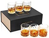 KANARS Whiskey Glasses Set of 6 with Elegant Gift Box,10 Oz Premium Old Fashioned Crystal Glass Tumbler for Liquor, Scotch, Cocktail or Bourbon Drinking Tasting
by KANARS
