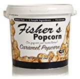 Fisher's Popcorn Caramel Popcorn, Gluten Free, 5 Simple Ingredients, Handmade, No Preservatives, No High Fructose Corn Syrup, Zero Trans Fat, 20oz Tub
by Fisher's Popcorn