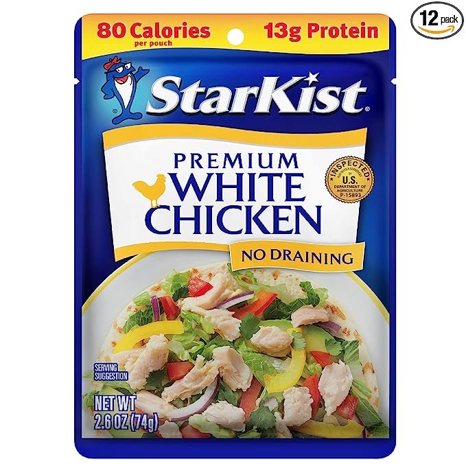 StarKist Premium White Chicken - 2.6 oz Pouch (Pack of 12)