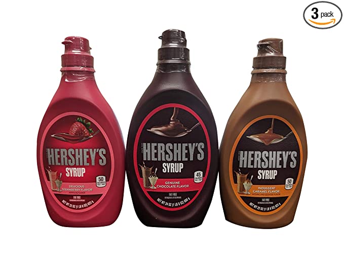 Hersheys Syrup Variety Pack Bundle of 3 Flavors- Chocolate, Caramel and Strawberry
Brand: HERSHEY'S