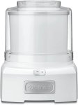 Cuisinart Ice Cream Maker Machine, 1.5 Quart Sorbet, Frozen Yogurt Maker, Double Insulated, White