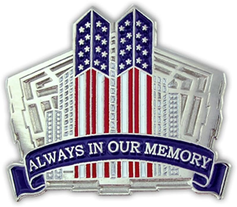 9/11 September 11th Always in Our Memory Twin Towers Lapel Pin