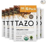 TAZO Tea Bags, Black Tea, Regenerative Organic Chai Tea, 16 Count (Pack of 6)