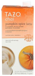 TAZO Pumpkin Spice Chai Latte Tea Concentrate, 32 oz