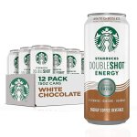 Starbucks, Doubleshot Energy Drink, White Chocolate, 15 Fl Oz (Pack of 12)