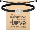 TGBJE Adoption Symbol Charm Bracelet Gotcha Day Bracelet Adoption Gifts Adoptive Jewelry Adoptive Mom Jewelry Foster Parent Thank You Gift #WorldAdoptionDay