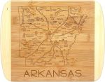 Totally Bamboo A Slice of Life Arkansas State Serving and Cutting Board, 11" x 8.75"#NationalArkansasDay