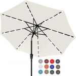 ABCCANOPY Durable Solar Led Patio Umbrellas with 32LED Lights 9FT#NationalUmbrellaDay