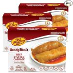 Kosher Beef Stuffed Cabbage Rolls, MRE Meat Meals Ready to Eat, Gluten Free (3 Pack) Prepared Entree Fully Cooked, Shelf Stable Microwave Dinner - Travel, Military, Camping, Emergency Survival Food#NationalCabbageDay