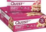 Quest Nutrition White Chocolate Raspberry Protein Bars, High Protein, Low Carb, Gluten Free, Keto Friendly #CreamCheeseBrownieDay