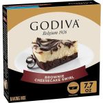 Godiva Chocolatier Brownie Cheesecake Swirl Cake Mix, 7.7 oz box
 #CreamCheeseBrownieDay