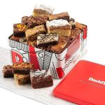 David's Cookies Assorted Brownies & Crumb Cake Gift Tin 3Lbs - Delicious, Fresh Baked Snacks, Gourmet Chocolate Fudge Slices, Brownies Gift Basket - Ideal Gift for Superbowl & Other Special Occasions #CreamCheeseBrownieDay