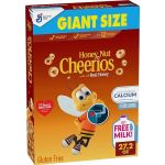 Cheerios Honey Nut Cheerios Heart Healthy Breakfast Cereal, Gluten Free Cereal With Whole Grain Oats#NationalCerealDay