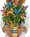 Freshcut Paper Pop Up Cards, Buttercups and Butterflies, 12 inch Life Sized Forever Flower Bouquet 3D Popup Greeting Cards, Birthday Gift Cards with Note Card and Envelope#IWantYouToBeHappyDay