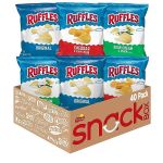 Ruffles Potato Chips, Variety Pack, 1 Ounce (Pack of 40)#NationalChipAndDipDay