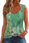 Women Summer Tops Casual Spaghetti Strap Tank Tops 2024 Loose Fit Trendy Lace Sleeveless T Shirts#NationalMiniGolfDay
