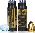 Veteran Gifts, Veteran Tumbler, Fathers Day, Birthday Gift For Veteran, Gift For Men, Gift For Him, Navy, Army, Air Force, Marine Corps Veteran Gifts - 17oz Veteran Bullet Tumbler#ArmedForcesDay