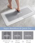 MontVoo-Bath Mat-Bathroom Mat Rug Non Slip Super Absorbent Stain Resistant Quick Dry Thin Bathroom Rug-Bath Mats for Bathroom Floor Bathtub Vanity-Bathmat Bath Rug Easy Care#InternationalBathDay