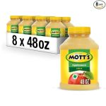 Mott's Applesauce, 48 Oz Jar (Pack Of 8), No Artificial Flavors, Good Source Of Vitamin C, Nutritious Option For The Whole Family#ApplesauceCakeDay