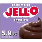 Jell-O Chocolate Instant Pudding & Pie Filling Mix, 5.9 oz Box, As Seen on TikTok#NationalChocolatePuddingDay