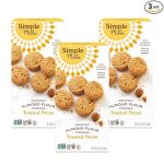 Simple Mills Almond Flour Crunchy Cookies, Toasted Pecan - Gluten Free, Vegan, Healthy Snacks, Made with Organic Coconut Oil, 5.5 Ounce (Pack of 3)#NationalPecanSandiesDay