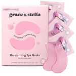 grace & stella Award Winning Under Eye Mask (Pink, 24 Pairs) Reduce Dark Circles, Puffy Eyes, Undereye Bags, Wrinkles - Gel Under Eye Patches - Birthday Gifts for Women - Vegan Cruelty-Free Self Care#WellnessMonth#Wellfie