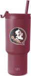 Simple Modern Officially Licensed 30oz Tumbler with Flip Lid and Straws | Insulated Cup Stainless Steel | Gifts for Men | Trek Collection#CollegeColorsDay