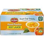 DEL MONTE Diced Peaches FRUIT CUP Snacks in 100% Fruit Juice#NationalPeachDay