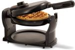 BELLA Classic Rotating Belgian Waffle Maker with Nonstick Plates, Removable Drip Tray, Adjustable Browning Control and Cool Touch Handles, Black#NationalWaffleDay#waffles
