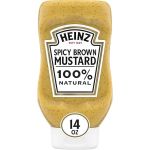 Heinz 100% Natural Spicy Brown Mustard (14 oz Bottle)#NationalMustardDay