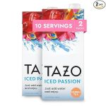 TAZO Iced Passion Fruit Tea Concentrate, Herbal Tea Concentrate, Easy-to-Serve Herbal Tea for Everyday Instant Tea, Mocktails, Iced Tea, 32 oz Tea Mix Carton (Pack of 2)#NatinalPassionFruitDay