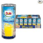 Dole 100% Pineapple Juice, No Added Sugar, Excellent Source of Vitamin C, 100% Fruit Juice, Packaging May Vary, 8.0 Fl Oz (Pack of 24)#NationalPineappleJuiceDay