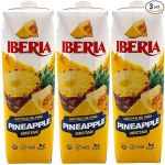 Iberia Pineapple Nectar, 33.8 Fl Oz, (Pack of 3)#NationalPineappleJuiceDay