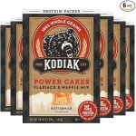 Kodiak Cakes Protein Pancake Power Cakes, Flapjack and Waffle Baking Mix, Buttermilk, 20 Oz, (Pack of 6)#NationalWaffleDay#waffles