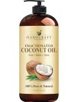Handcraft Blends Fractionated Coconut Oil, 16 Fl Oz - 100% Pure and Natural - Premium Grade Oil for Skin, Hair,Tonic - Carrier Hair Growth Oil#WorldCoconutDay