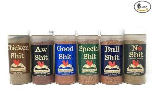 Big Cock Ranch Big 6 Sampler (Pack of 6 Seasonings with 1 each of Bull, Special, Good, Aw, Chicken, and No)#NationalSpiceBlendDay