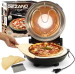PIEZANO Crispy Crust Pizza Oven by Granitestone – Electric Pizza Oven Indoor Portable, 12 Inch Indoor Pizza Oven Countertop, Pizza Maker Heats up to 800˚F for Stone Baked Pizza at Home As Seen on TV…#NationalCheesePizzaDay