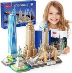 3D Puzzles for Kids Ages 8-10 Arts Crafts for Kids Ages 8-12 New York Cityline 3D Architecture Crafts for Girls Ages 8-12, Toys Gifts for 8 Year Old Girls Gifts for 10 Year Old Girl Building Model
#NationalNewYorkDay