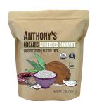 Anthony's Organic Shredded Coconut, 2 lb, Unsweetened, Gluten Free, Non GMO, Vegan, Keto Friendly#WorldCoconutDay