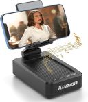 Cell Phone Stand with Wireless Bluetooth Speaker and Anti-Slip Base HD Surround Sound Perfect for Home and Outdoors with Bluetooth Speaker for Desk Compatible with iPhone/ipad/Samsung Galaxy #Universalmusicday 