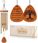 SteadStyle Thank You Gifts, Forever Grateful Wind Chime with Engraved Thank You Message, Thank You Gifts for Women, Friends, Family, Teachers, Coworkers, Employee Appreciation Gift#NationalSayItNowDay