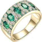 14k Rose White Yellow Gold Beautiful Natural Emerald