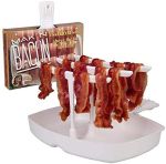The Original Makin Bacon Microwave Bacon Dish - Makes Crispy Bacon in Minutes - Simple, Quick, and Easy to Use - Reduces Fat Content for a Healthier Meal - Molded in The USA#InternationalBaconDay