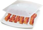 PrepSolutions Microwavable Bacon Grill, White – Nonstick, Easy-Clean Design, 1 Piece#InternationalBaconDay